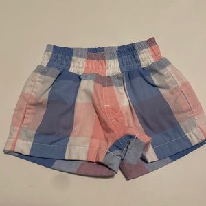 TBBC like new pink and blue plaid shorts